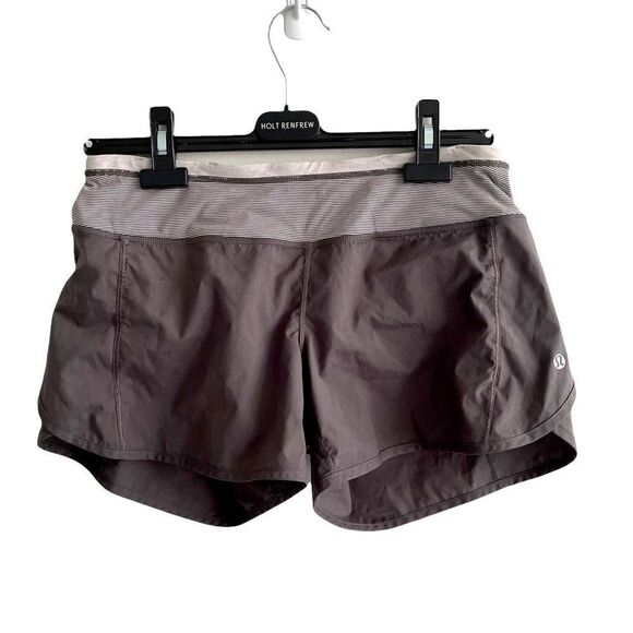 LULULEMON Speed Running Shorts Inner Liner Grey White 6 - Picture 2 of 5